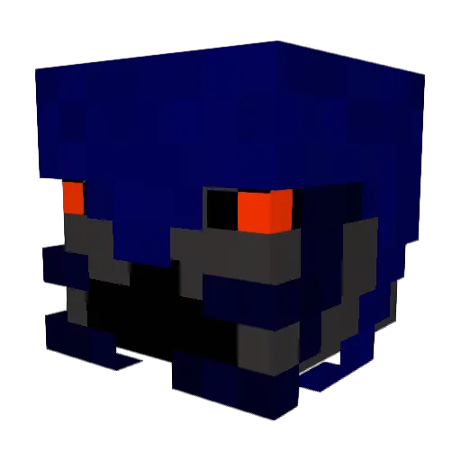 Mine_BouBou Minecraft avatar head, 3D render