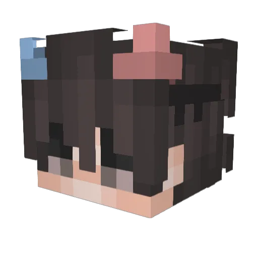 Mine_ChenXi_ Minecraft avatar head, 3D render