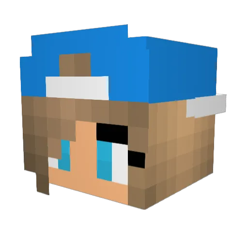 Mine_Girl11 Minecraft avatar head, 3D render