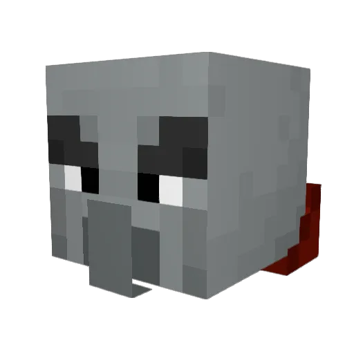 Mine_Legends Minecraft avatar head, 3D render
