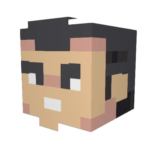 Mine_Oddity Minecraft avatar head, 3D render