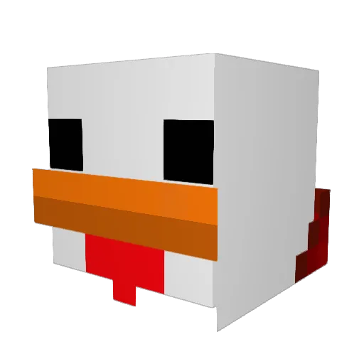 Mine_Your_Craft Minecraft avatar head, 3D render