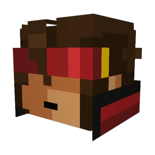Mine_creator Minecraft avatar head, 3D render