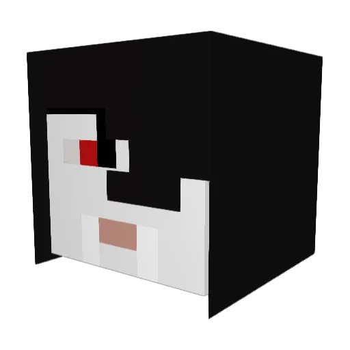 Mine_it_best Minecraft avatar head, 3D render