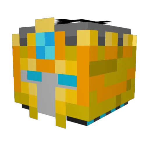 Mine_moveit2 Minecraft avatar head, 3D render