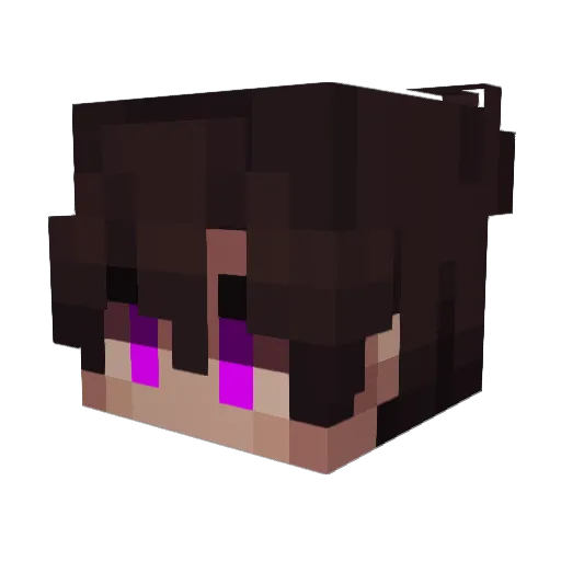 Mineale03 Minecraft avatar head, 3D render