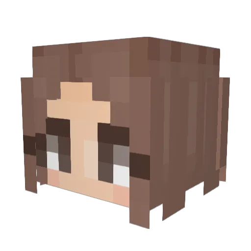 Mineb3ar Minecraft avatar head, 3D render