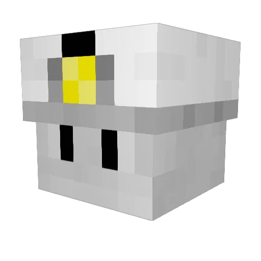 Mineblox1001 Minecraft avatar head, 3D render