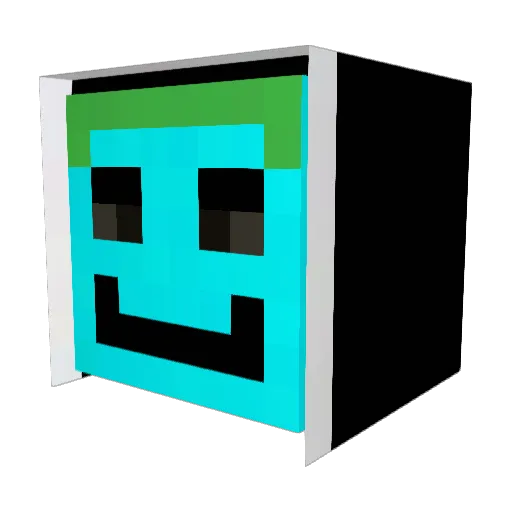 Minecadian Minecraft avatar head, 3D render