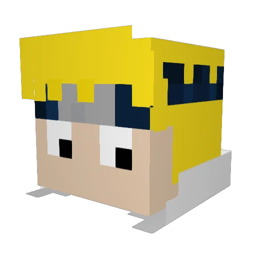 Minecaftcode Minecraft avatar head, 3D render