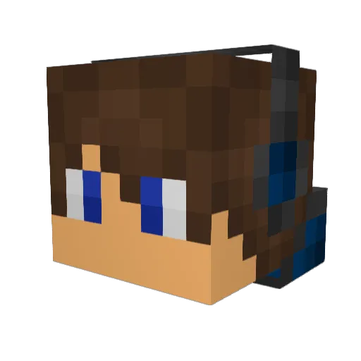 Minecaftisaac987 Minecraft avatar head, 3D render