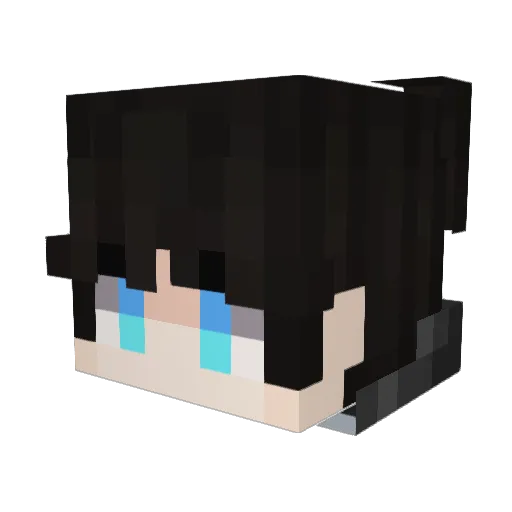Minecapy123 Minecraft avatar head, 3D render