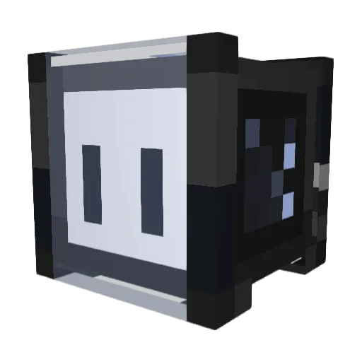 Minecast_SRV Minecraft avatar head, 3D render