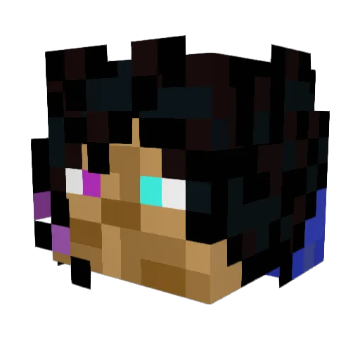 Minechaos09 Minecraft avatar head, 3D render
