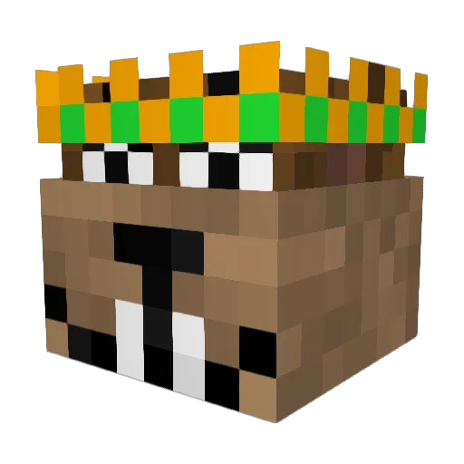 MinechatRaidsYT Minecraft avatar head, 3D render