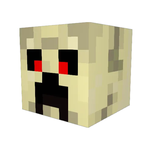 Minechecker13 Minecraft avatar head, 3D render