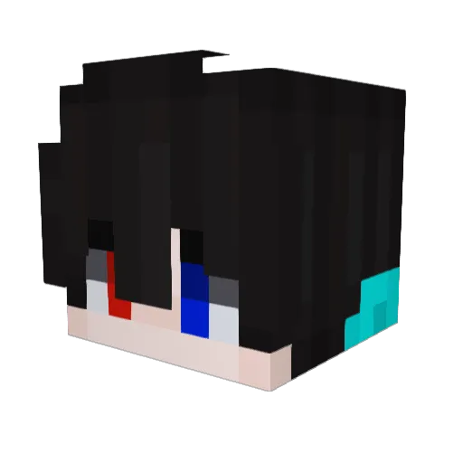 Minechu123 Minecraft avatar head, 3D render
