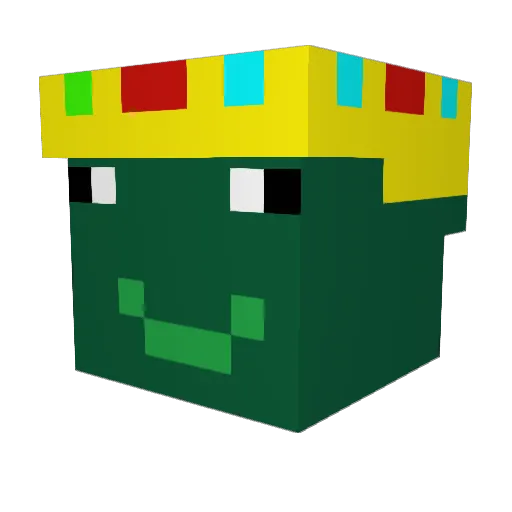 Minecrafnoob Minecraft avatar head, 3D render