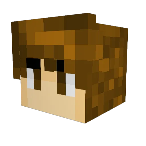 Minecraft535101 Minecraft avatar head, 3D render
