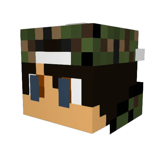 MinecraftBY Minecraft avatar head, 3D render