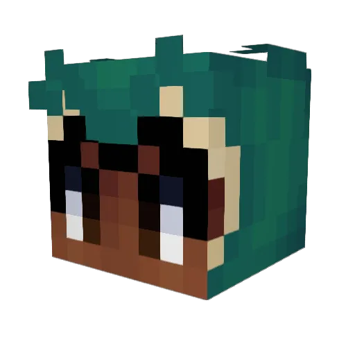 MinecraftCandy Minecraft avatar head, 3D render