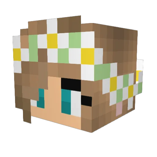 MinecraftChanter Minecraft avatar head, 3D render