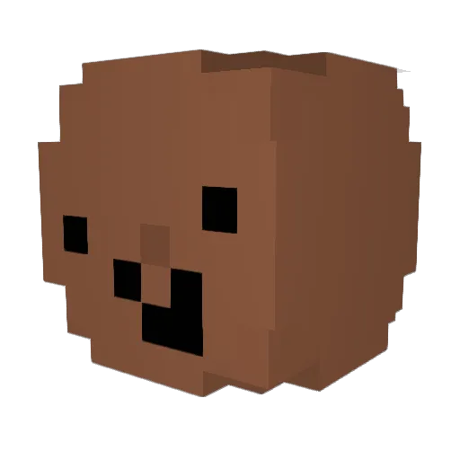 MinecraftCookie Minecraft avatar head, 3D render