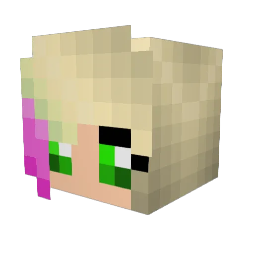 MinecraftCutie6 Minecraft avatar head, 3D render