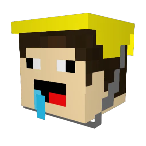 MinecraftFDW Minecraft avatar head, 3D render