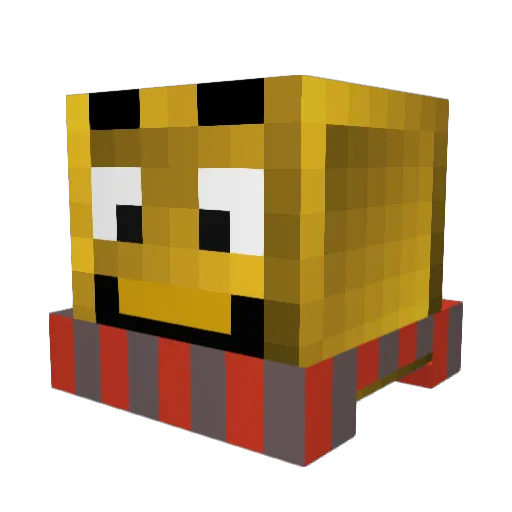 MinecraftFight Minecraft avatar head, 3D render