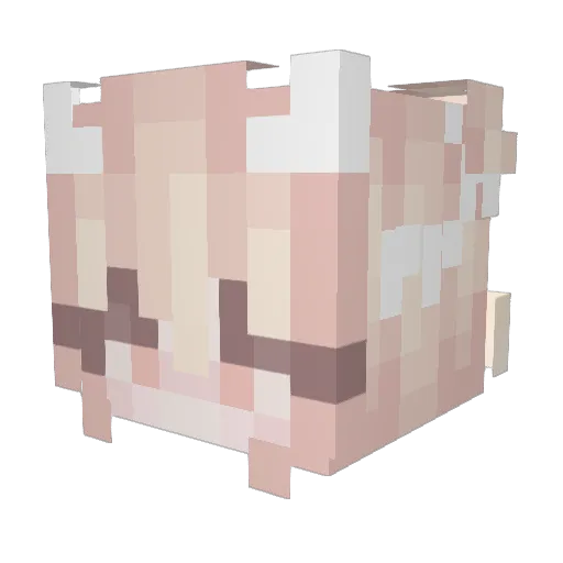 MinecraftFurnace Minecraft avatar head, 3D render