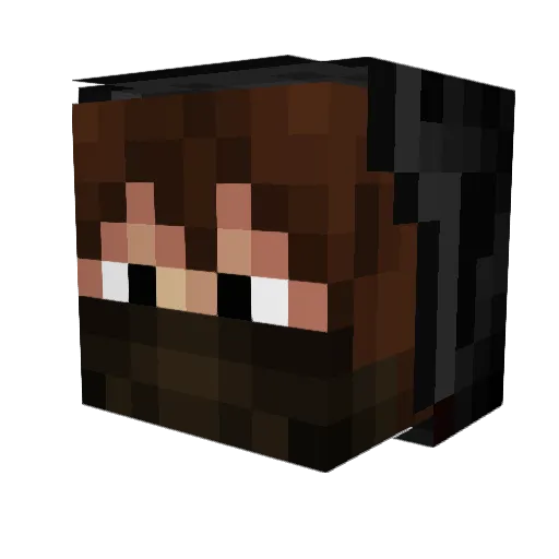 MinecraftGeek301 Minecraft avatar head, 3D render