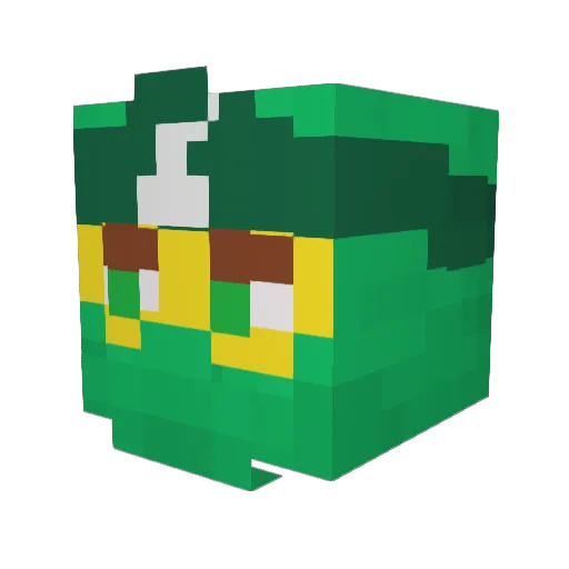 MinecraftGery Minecraft avatar head, 3D render