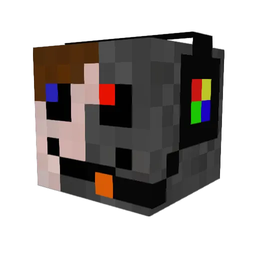 MinecraftGod8288 Minecraft avatar head, 3D render