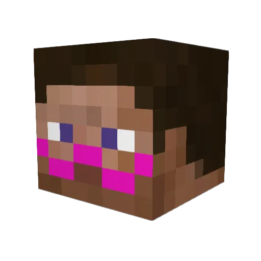 MinecraftHoot Minecraft avatar head, 3D render