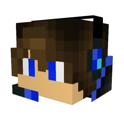 MinecraftHos78 Minecraft avatar head, 3D render