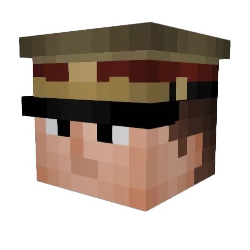 MinecraftJoe_99 Minecraft avatar head, 3D render
