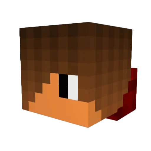 MinecraftKing903 Minecraft avatar head, 3D render