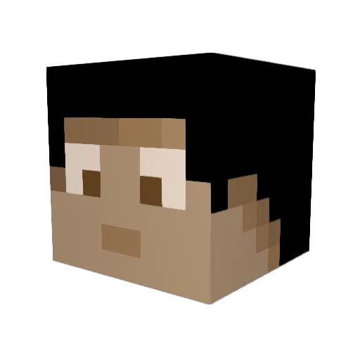 MinecraftKnights Minecraft avatar head, 3D render