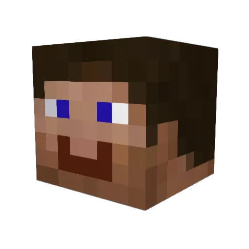 MinecraftLovur Minecraft avatar head, 3D render