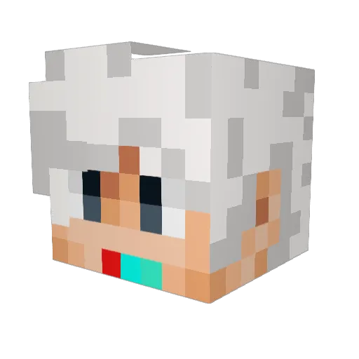 MinecraftMORK Minecraft avatar head, 3D render
