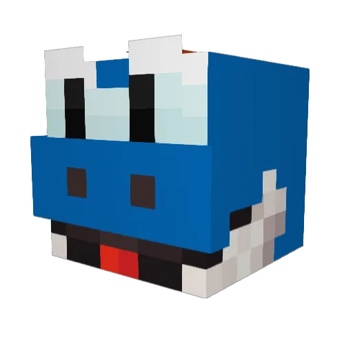 MinecraftMacLuke Minecraft avatar head, 3D render