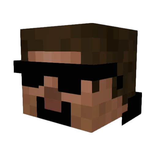 MinecraftMan2914 Minecraft avatar head, 3D render
