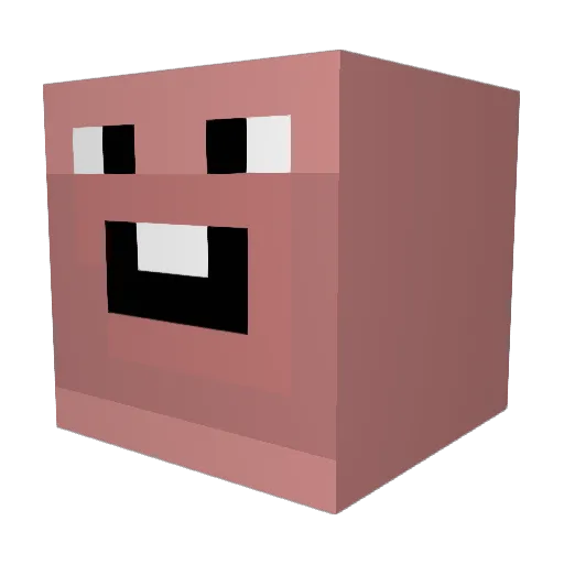 MinecraftMan375 Minecraft avatar head, 3D render