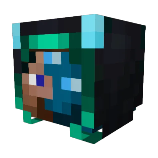 MinecraftMario4 Minecraft avatar head, 3D render