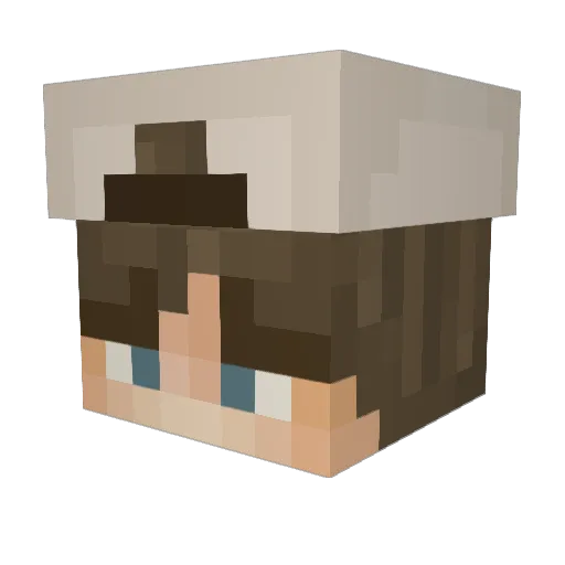 MinecraftMathis Minecraft avatar head, 3D render