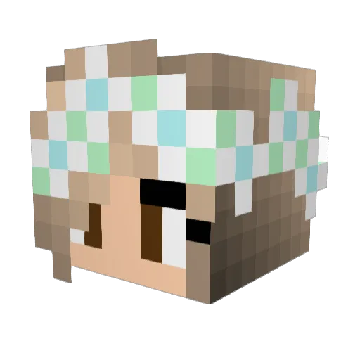 MinecraftNSO2003 Minecraft avatar head, 3D render