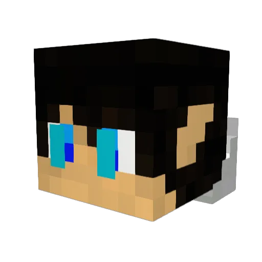 MinecraftPeak0 Minecraft avatar head, 3D render