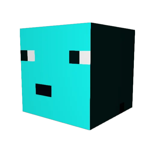 MinecraftPig221 Minecraft avatar head, 3D render