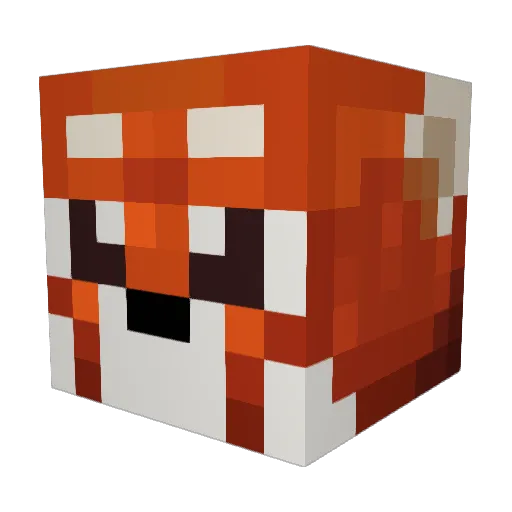 MinecraftPro_96 Minecraft avatar head, 3D render